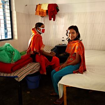 Patients in The Damien Foundation's Bangladesh clinic